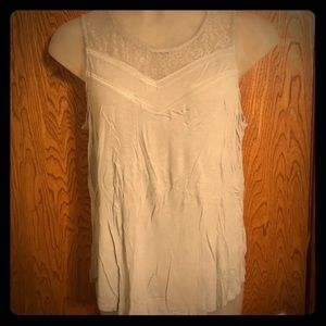 Merona Lace Yoke Tank Top XXL 2x